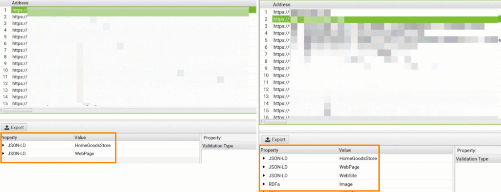 Structured Data Comparison - Home Page