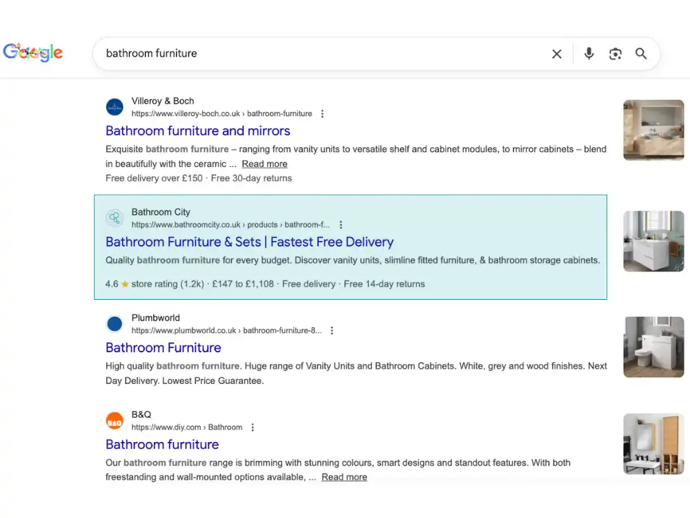 SEO Agency UK Results Screenshot