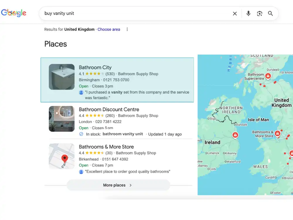 SEO Agency UK Results Screenshot