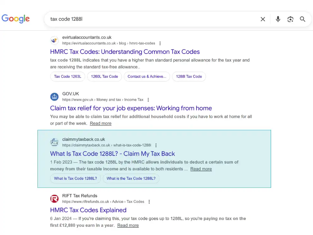 SEO Agency UK Results Screenshot