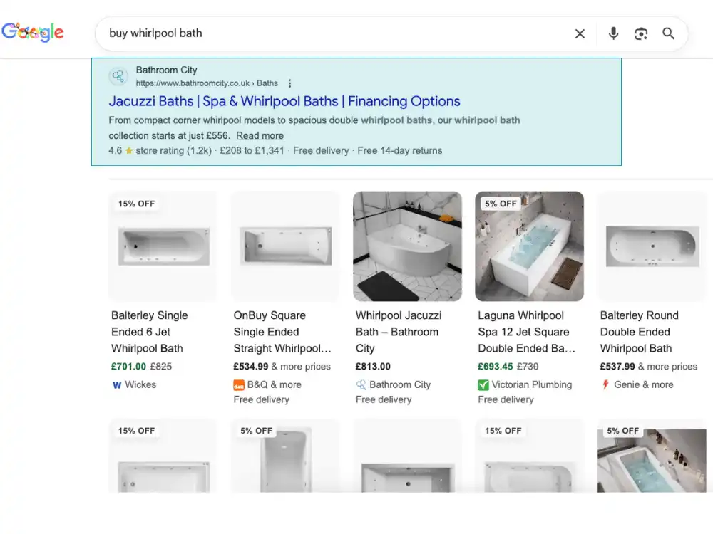 SEO Agency UK Results Screenshot