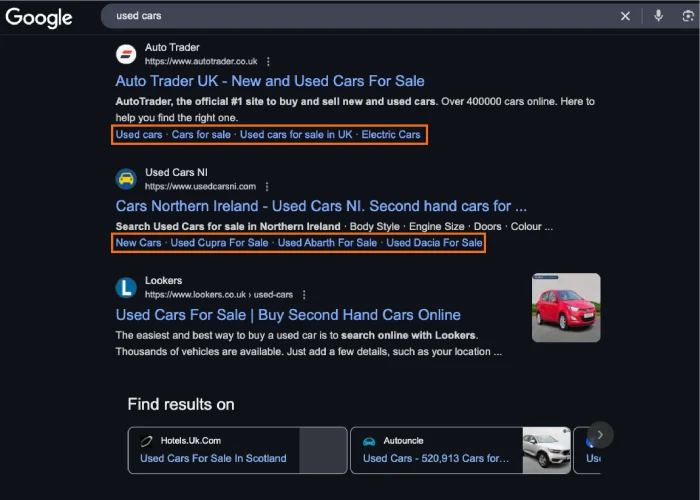 Rich Results for Used Cars Niche Rich Results for Used Cars Niche